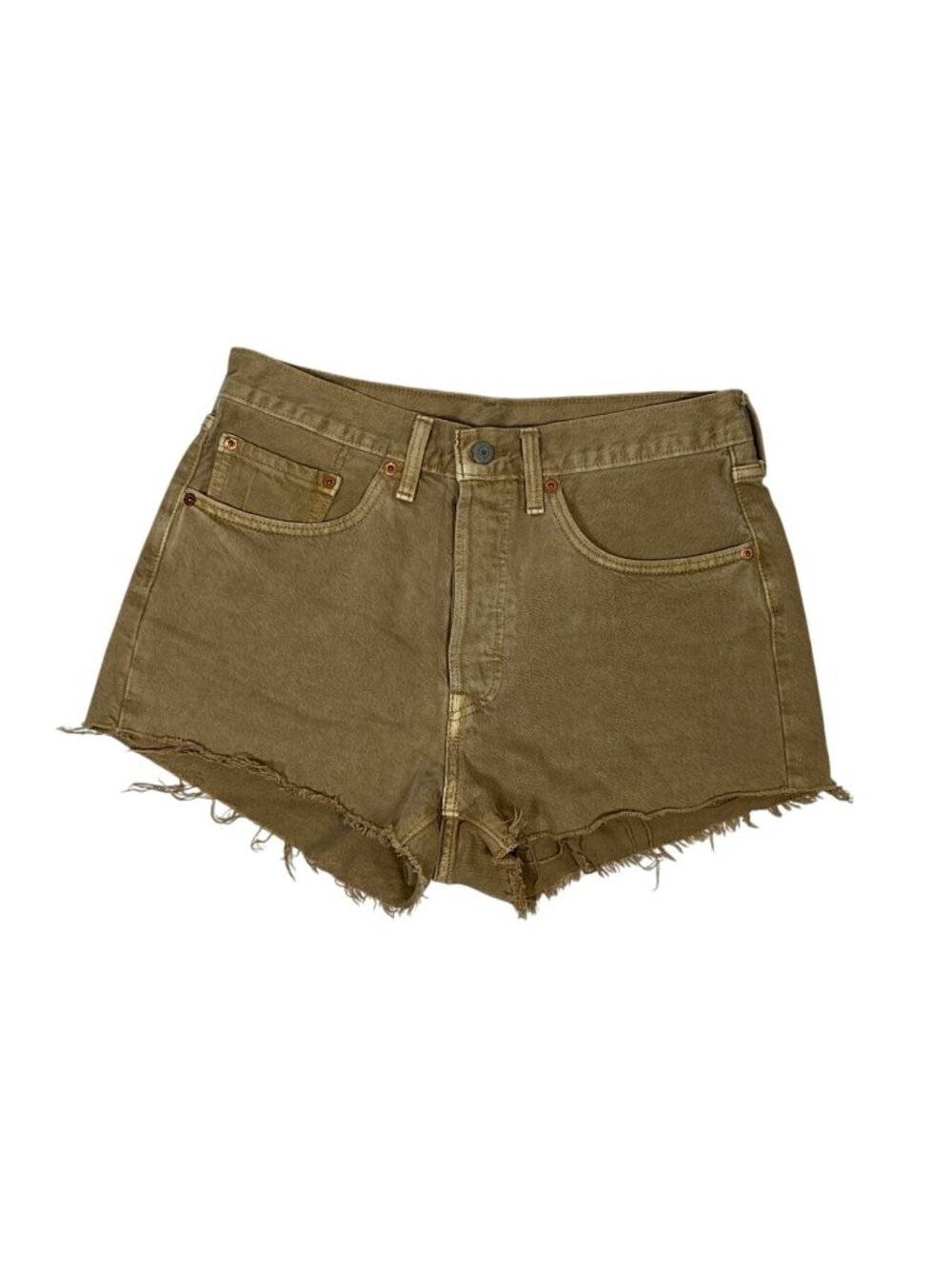 Levi’s 501 Original Women’s High-Rise Cutoff Shorts | Dusty Safari | Size 31